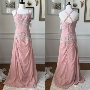 NWT Caterina Blush Pink Formal Gown 01203714 $448 8